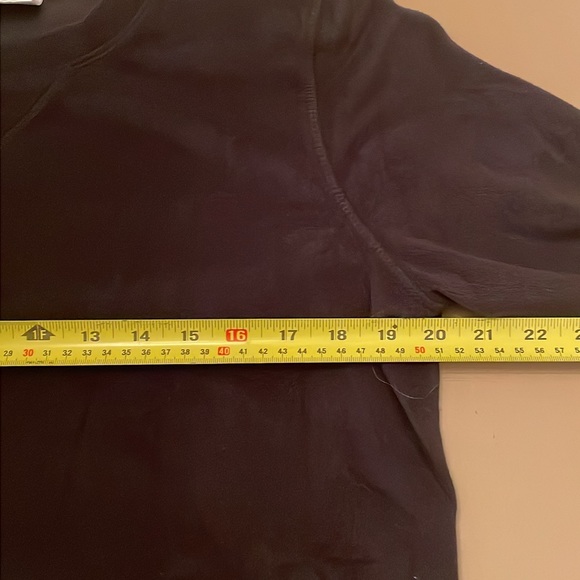 HUE large fleece sweater large woman’s black - Picture 3 of 5